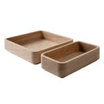 Storage containers, Offcuts Boxette box set, oiled oak, Natural