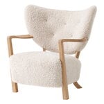 Armchairs & lounge chairs, Wulff ATD2 lounge chair, Moonlight sheepskin - oak, Natural