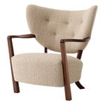 Armchairs & lounge chairs, Wulff ATD2 lounge chair,Karakorum 003 - walnut, Beige