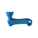 Bitossi Figurine de chat long, Rimini bleu