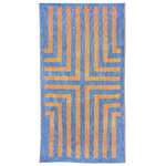 Bath towels, Waikiki XL towel, 100 x 180 cm, blue - orange, Orange
