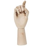 Figurines, Wooden hand, L, Natural