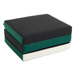 Seat cushions, 3 Fold mattress, 70 x 195 cm, green, Black