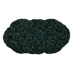 HAY Coco Swirl door mat, green - black