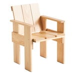 Patio chairs, Crate dining chair, lacquered pinewood, Natural