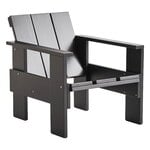 Outdoor lounge chairs, Crate lounge chair, black, Black