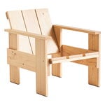 Outdoor lounge chairs, Crate lounge chair, lacquered pinewood, Natural