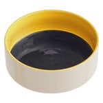 Pet accessories, HAY Dogs bowl, L, blue - yellow, White