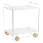 Tampere serving trolley, white