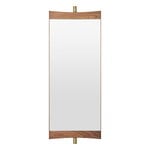 Wandspiegel, Vanity Wandspiegel, 1 Paneel, Walnuss - Messing, Braun