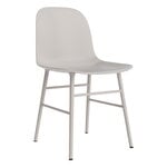 Dining chairs, Form chair, warm grey steel - warm grey, Gray