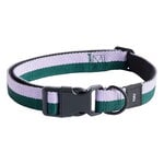 Pet accessories, HAY Dogs collar, flat, M-L, lavender - green, Green