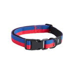 Pet accessories, HAY Dogs collar, flat, S-M, red - blue, Red