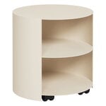 Storage units, Hide side table, ivory, White