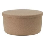 Poggiapiedi e pouf, Pouf portaoggetti Hide, grande, sabbia, Beige