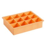 Kitchen utensils, Ice cube tray,  square, XL, peach, Orange