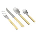 Cutlery, MVS cutlery, set of 4, yellow, Silver
