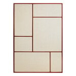 Memory boards, Nouveau Pin board, large, basque red - natural canvas, Beige