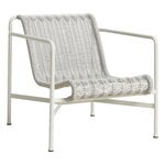 HAY Palissade Cord lounge chair, low, sky grey