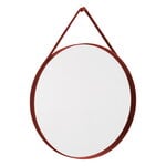 Strap mirror, No 2, large, red