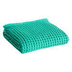 Waffle bath towel, emerald green