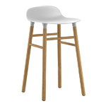 Form barstool, 65 cm, white-oak, without footrest Form barstool, 65 cm, white-oak, without footrest