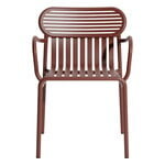 Terassituolit, Week-end käsinojallinen tuoli, ruskeanpunainen, Ruskea