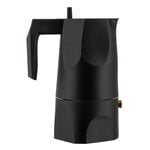 Ossidiana espresso maker, 3 cups, black