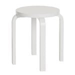 Aalto stool E60, lacquered white Aalto stool E60, lacquered white