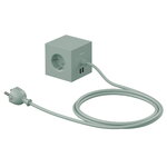 Extension cords, Square 1 USB extension cord, oak green, Green