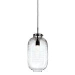 Bomma Lantern pendant, clear - black