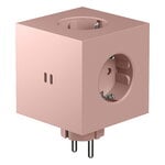 Avolt Square 2 USB-C wall socket extender, old pink