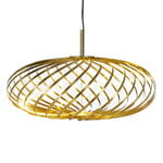 Pendant lamps, Spring LED pendant, small, brass, Gold