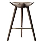 Bar stools & chairs, ML42 bar stool, 69 cm, brown oiled oak - brass, Brown