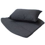 Breeze lounge chair cushion set, black