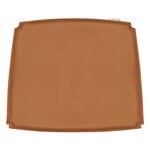 Seat cushions, CH26 cushion, light brown leather Loke 7050, Brown