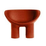 Roly Poly armchair, red brick