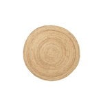 Other rugs & carpets, Eternal round jute rug, small, natural, Natural