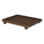 Ferm Living Bon wooden tray, L, smoked oak