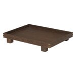 ferm LIVING Bon wooden tray, S, smoked oak