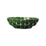 ferm LIVING Plait bowl, 30 cm, emerald green