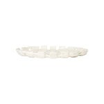 ferm LIVING Vassoio Plait, 30 cm, bianco naturale