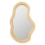 ferm LIVING Pond mirror, medium, natural rattan