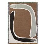 ferm LIVING Pose tapestry blanket, 120 x 170 cm, coffee