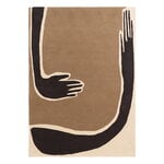 ferm LIVING Tapis tufté Pose, 140 x 200 cm, dark coffee - blanc cassé