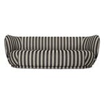 ferm LIVING Rico Lounger Sofa, sand - black Louisiana