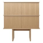 ferm LIVING Contenitore Stilt, doppio, rovere naturale