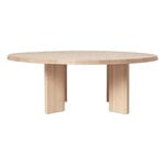 ferm LIVING Tarn coffee table, white oiled beech