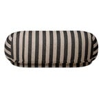 ferm LIVING Rico ottoman, large, sand - black Louisiana