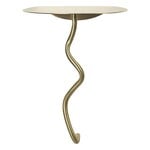 Wall shelves, Curvature wall table, brass, Gold